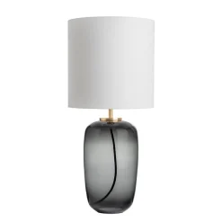 Bordlamper|Lamper Fra Hadeland Glassverk>HADELAND GLASSVERK Vega Bordlampe Røkgrå