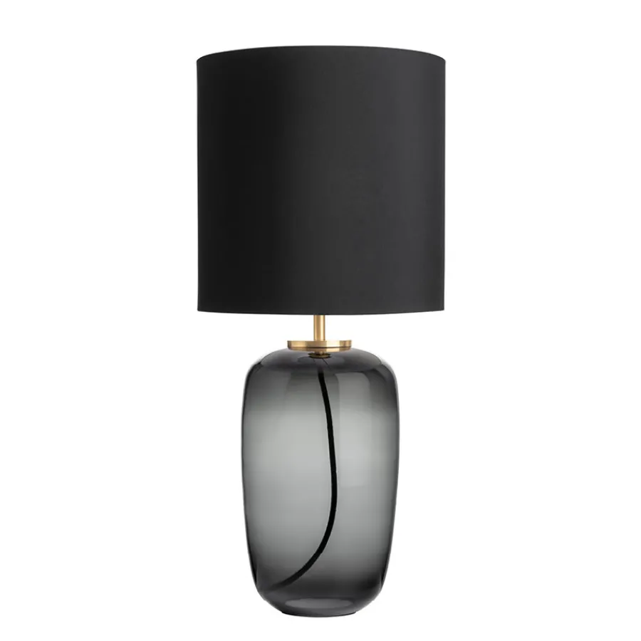 Bordlamper|Lamper Fra Hadeland Glassverk>HADELAND GLASSVERK Vega Bordlampe Røkgrå