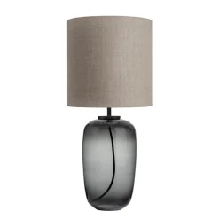 Bordlamper|Lamper Fra Hadeland Glassverk>HADELAND GLASSVERK Vega Bordlampe Røkgrå