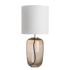 Bordlamper|Lamper Fra Hadeland Glassverk>HADELAND GLASSVERK Vega Bordlampe Kakao