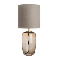 Bordlamper|Lamper Fra Hadeland Glassverk>HADELAND GLASSVERK Vega Bordlampe Kakao