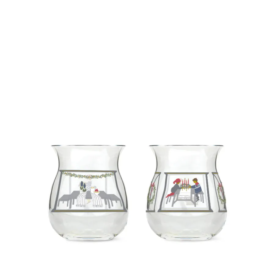 Lys>HOLMEGAARD Homegaard Christmas Julelyslykter 2024 7,5cm 2pk