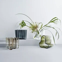 Dekor|Vaser>IITTALA Aino Aalto Vase Mørk Grå 160 mm