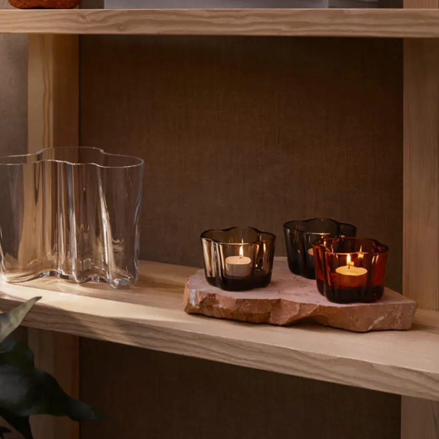Lys>IITTALA Alvar Aalto Telysholder 60 mm Grå