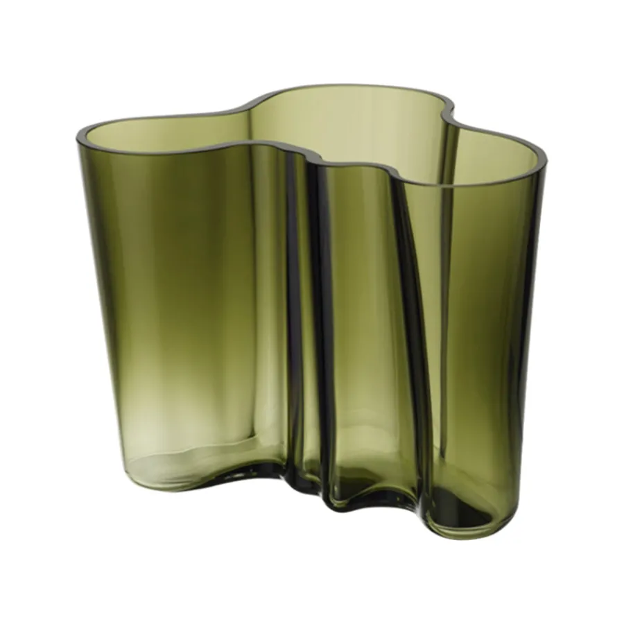 Dekor|Vaser>IITTALA Alvar Aalto Vase 16cm Mosegrønn