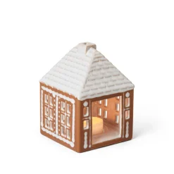 Lys>KÄHLER DESIGN Kähler Gingerbread Lyshus Liten Brun