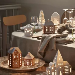 Lys>KÄHLER DESIGN Kähler Gingerbread Lyshus Stor Brun