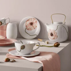 Kopper>KÄHLER DESIGN Kähler Hammershøi Poppy Tekanne 1,2L Hvit m/Dekor
