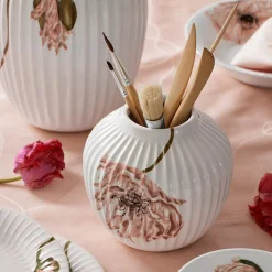 Dekor|Vaser>KÄHLER DESIGN Kähler Hammershøi Poppy Vase 13cm Hvit m/Dekor