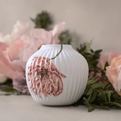 Dekor|Vaser>KÄHLER DESIGN Kähler Hammershøi Poppy Vase 13cm Hvit m/Dekor