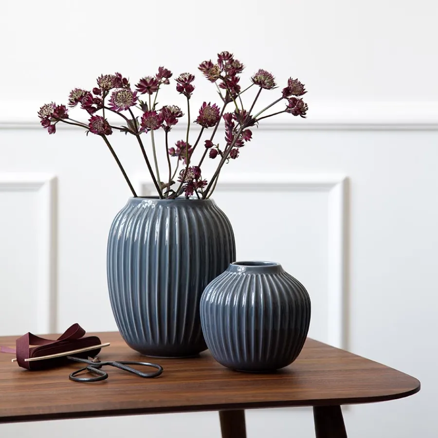 Dekor|Vaser>KÄHLER DESIGN Kähler Hammershøi Vase 21cm Antracitgrå
