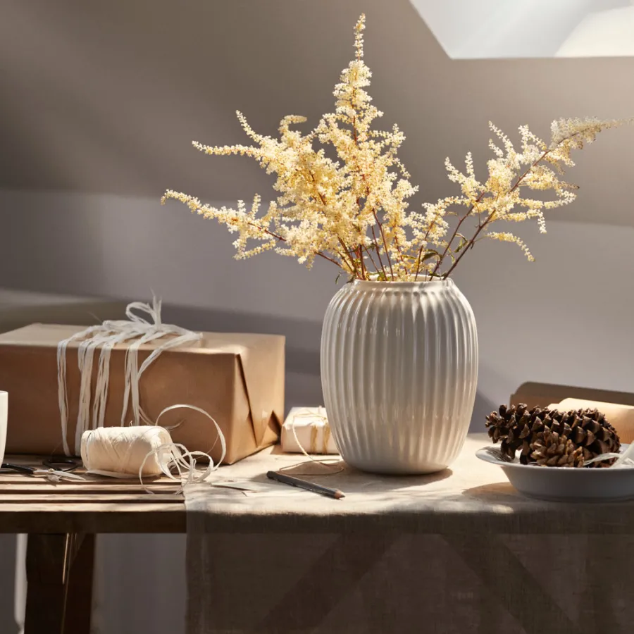 Dekor|Vaser>KÄHLER DESIGN Kähler Hammershøi Vase 21 cm Hvit