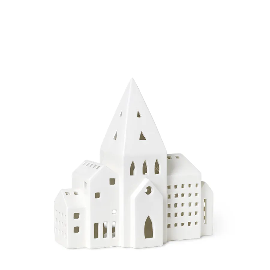Lys>KÄHLER DESIGN Kähler Urbania Lyshus By 21cm Hvit