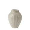 Dekor|Vaser>KNABSTRUP KERAMIK Vase 12,5cm Riflet Sand