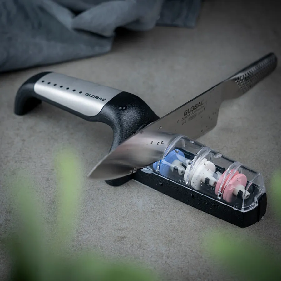 Kniver>GLOBAL Knivsliper m/3 Hjul Sort/RFR