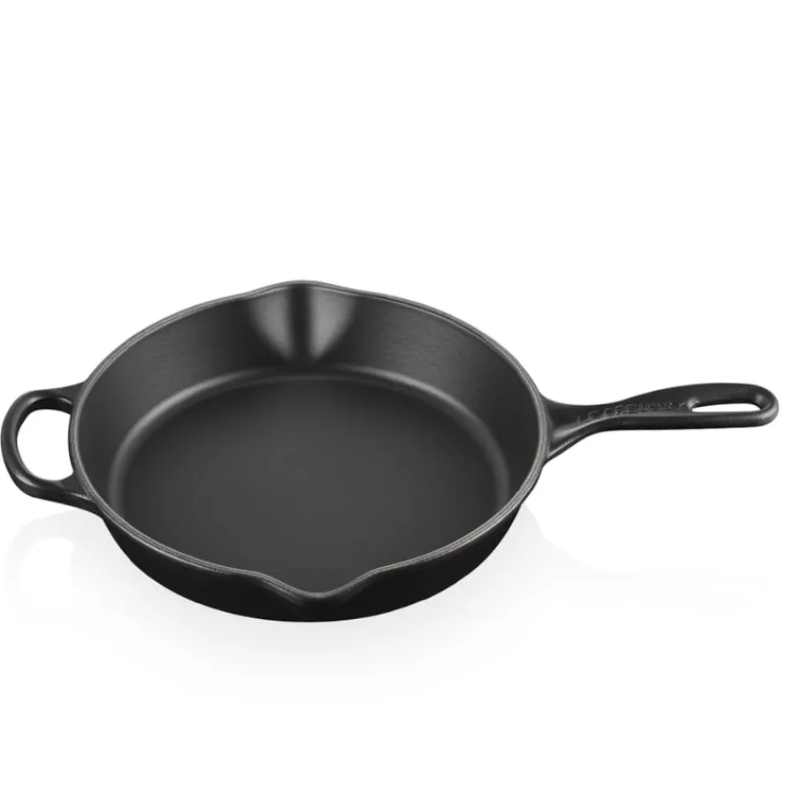 Støpejern>LE CREUSET Matte Black Dyp Stekepanne Støpejern 26cm