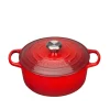 Støpejern>LE CREUSET Støpejernsgryte 4,2L/24cm Cerise