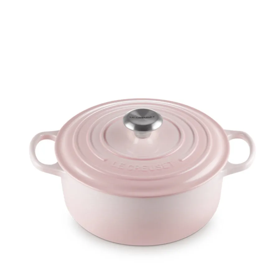 Støpejern>LE CREUSET Støpejernsgryte 4,2L/24cm Shell Pink