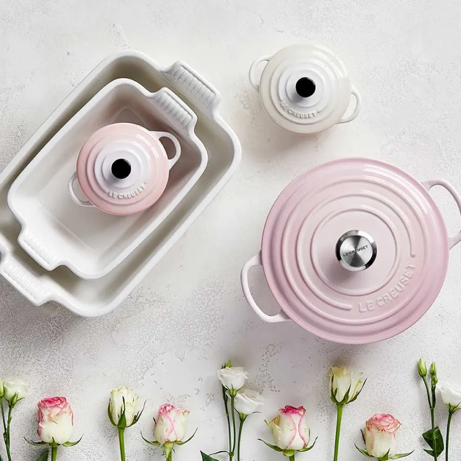 Støpejern>LE CREUSET Støpejernsgryte 4,2L/24cm Shell Pink