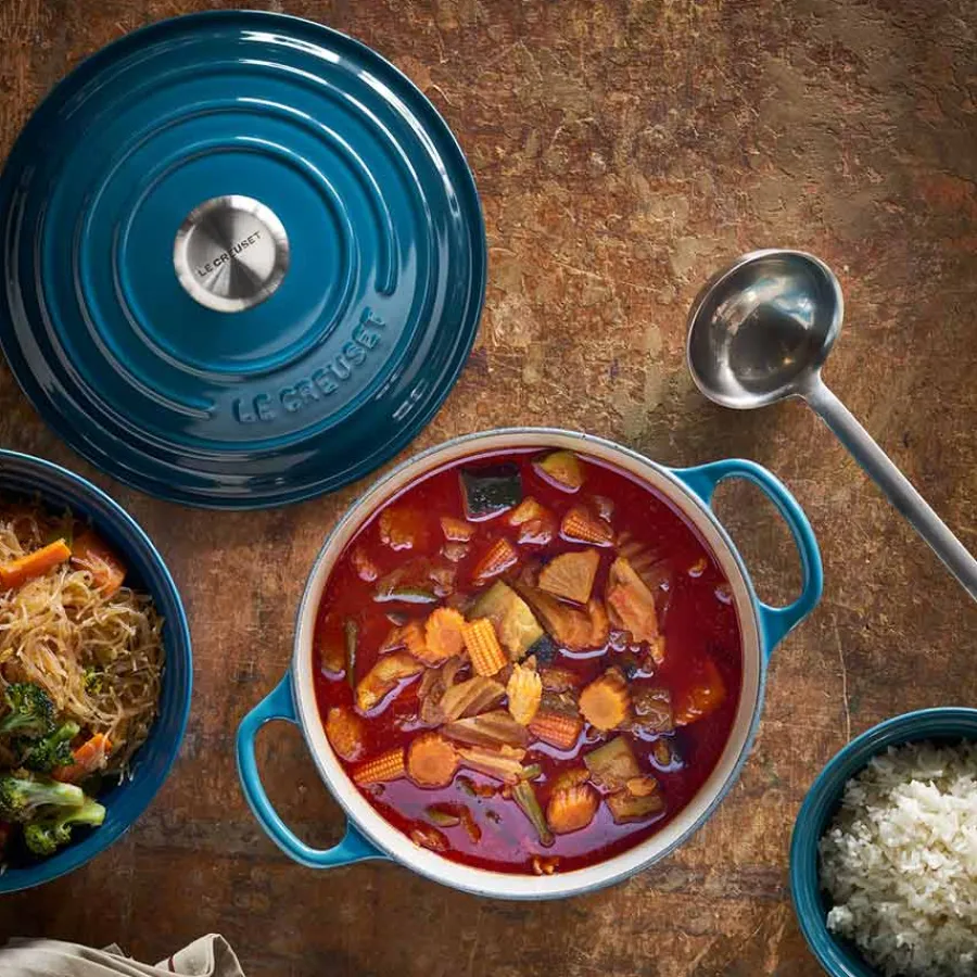 Støpejern>LE CREUSET Støpejernsgryte 4,2L/24cm Deep Teal