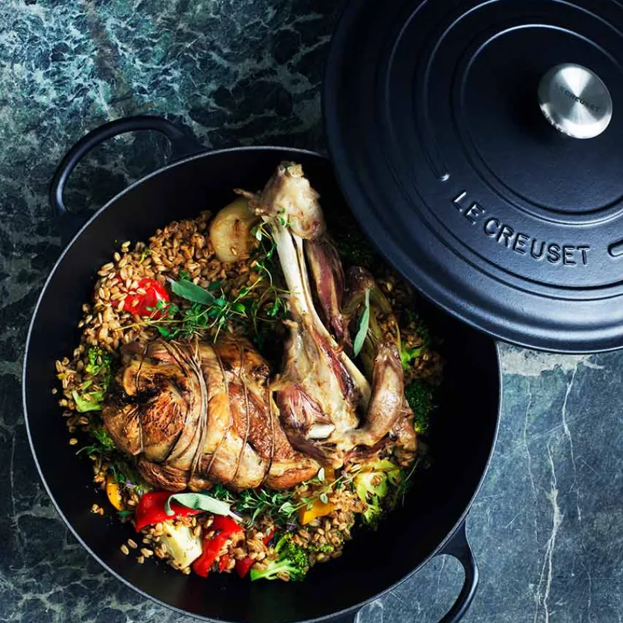 Støpejern>LE CREUSET Støpejernsgryte 3,3L/22cm Matte Black