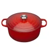 Støpejern>LE CREUSET Støpejernsgryte 6,7L/28cm Cerise