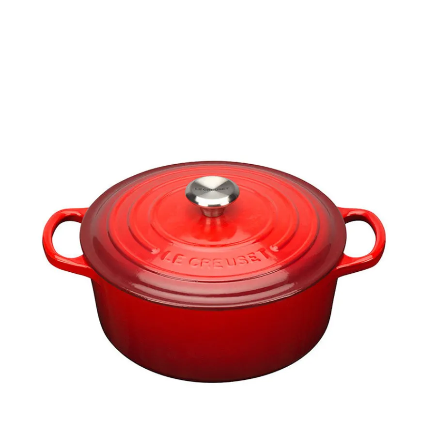 Støpejern>LE CREUSET Støpejernsgryte 3,3L/22cm Cerise