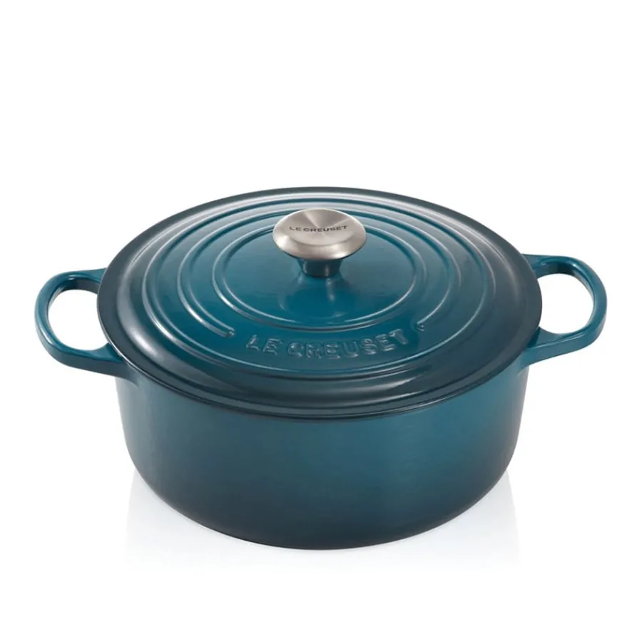 Støpejern>LE CREUSET Støpejernsgryte 5,3L/26cm Deep Teal