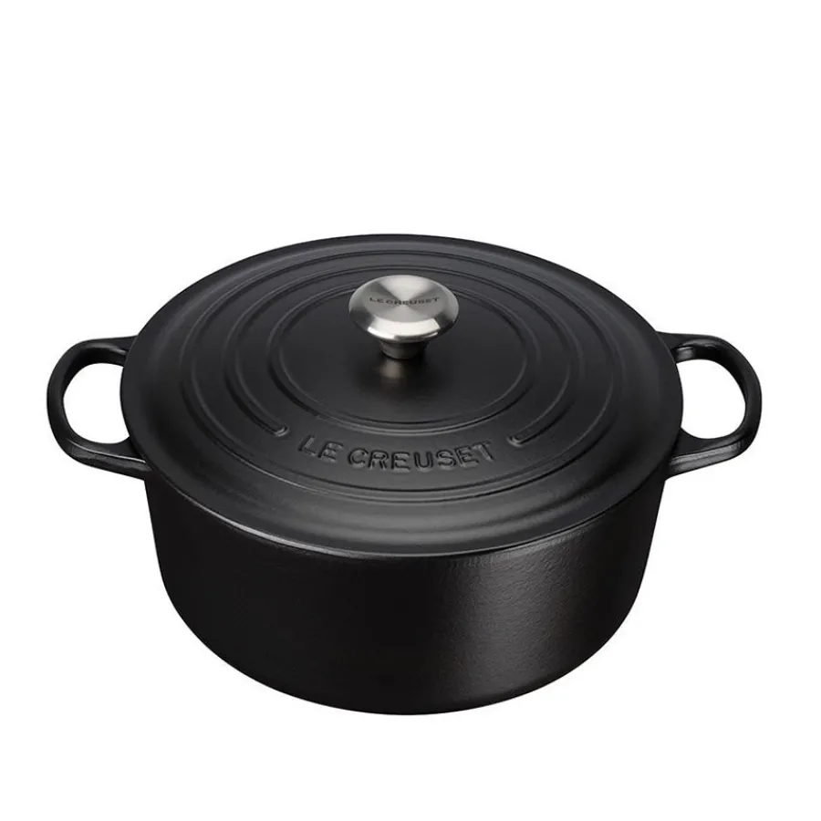 Støpejern>LE CREUSET Støpejernsgryte 5,3L/26cm Matte Black