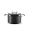 Aluminium>LE CREUSET Toughened Gryte m/lokk 3,8L Non-Stick Aluminium