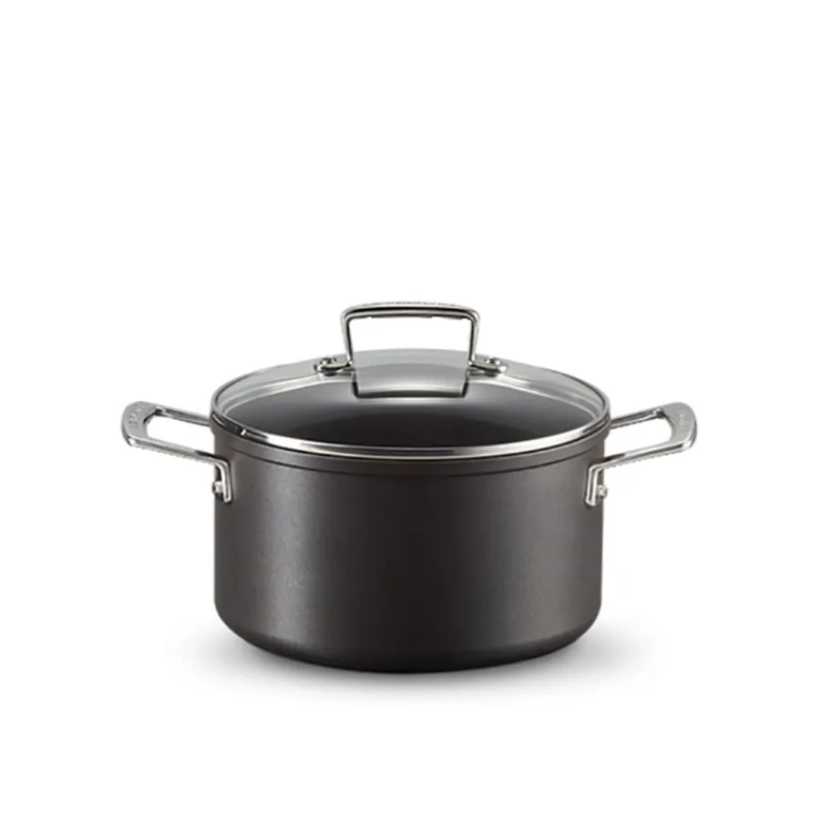 Aluminium>LE CREUSET Toughened Gryte m/lokk 3,8L Non-Stick Aluminium