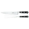 Kniver>LION SABATIER Licorne Tranchérsett 2 deler Stål Sort