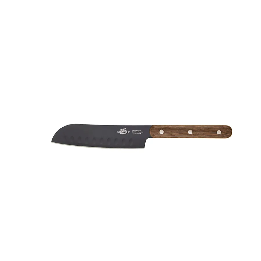 Kniver>LION SABATIER Phenix Walnut Knivsett 4 Deler Sort/Valnøtt