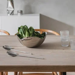 Serveringsbestikk>LØVE Løve Vinje Salatbestikk Rustfritt Stål 28cm Sølv