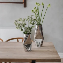 Dekor|Vaser>LØVE Løve Vinje Vase Rustfritt Stål 24,5cm Sølv