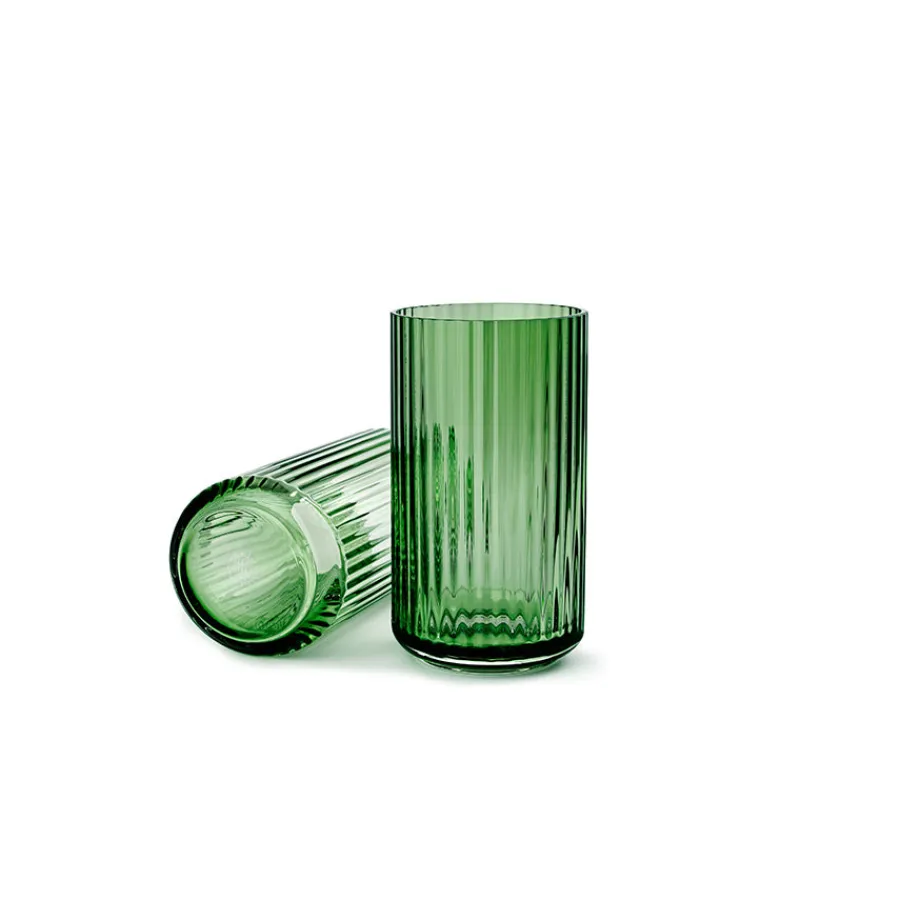 Dekor|Vaser>LYNGBY Porcelæn Vase 20,5cm Grønn Glass