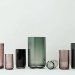 Dekor|Vaser>LYNGBY Porcelæn Vase 25cm Grønn Glass