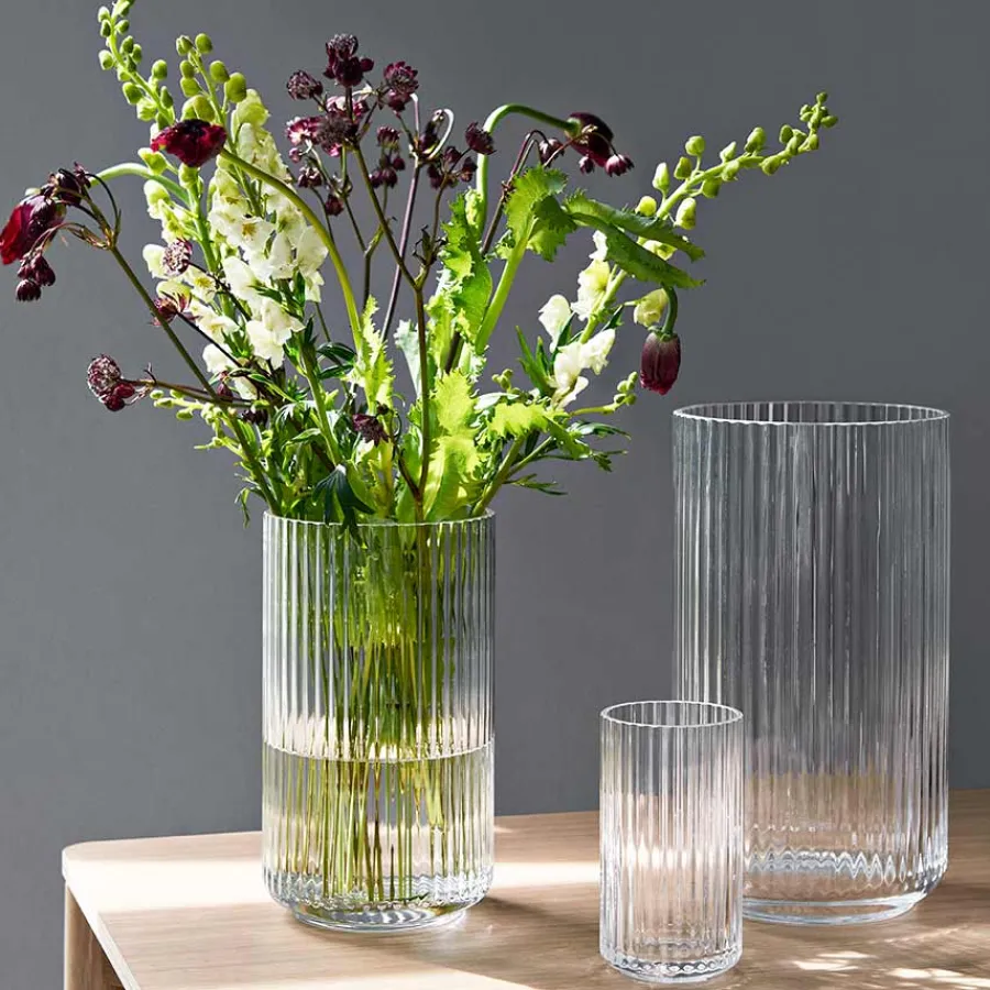Dekor|Vaser>LYNGBY Porcelæn Vase 20,5cm Klart Glass
