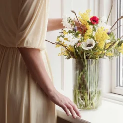 Dekor|Vaser>LYNGBY Porcelæn Vase 20,5cm Klart Glass