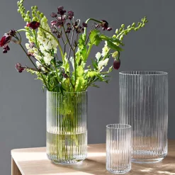 Dekor|Vaser>LYNGBY Porcelæn Vase 25cm Klart Glass