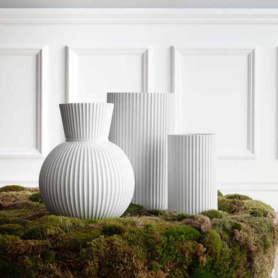 Dekor|Vaser>LYNGBY Lyng Porcelæn Vase 25cm Hvit