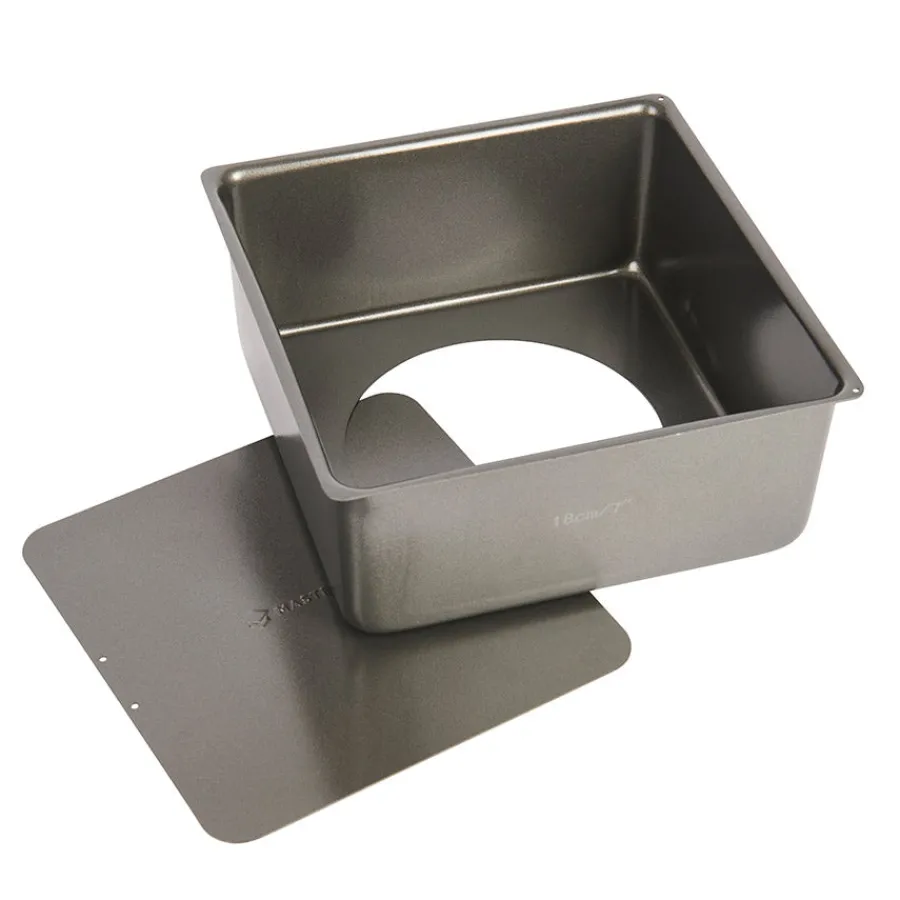 Bakeutstyr>Lifetime Brands Europe ltd Masterclass Bakeform Firkantet Med Løs Bunn 18cm Non-Stick