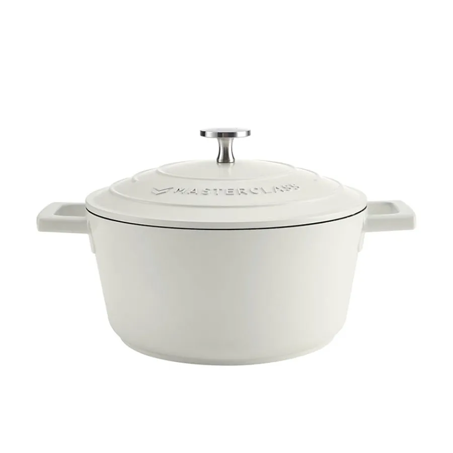 Aluminium>Lifetime Brands Europe ltd Masterclass Cast Aluminium Gryte 4L Krem