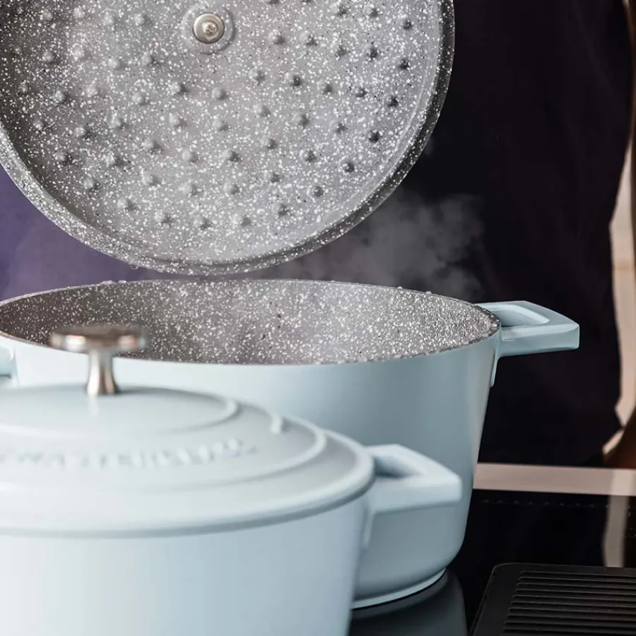 Aluminium>Lifetime Brands Europe ltd Masterclass Cast Aluminium Gryte 5L Himmelblå