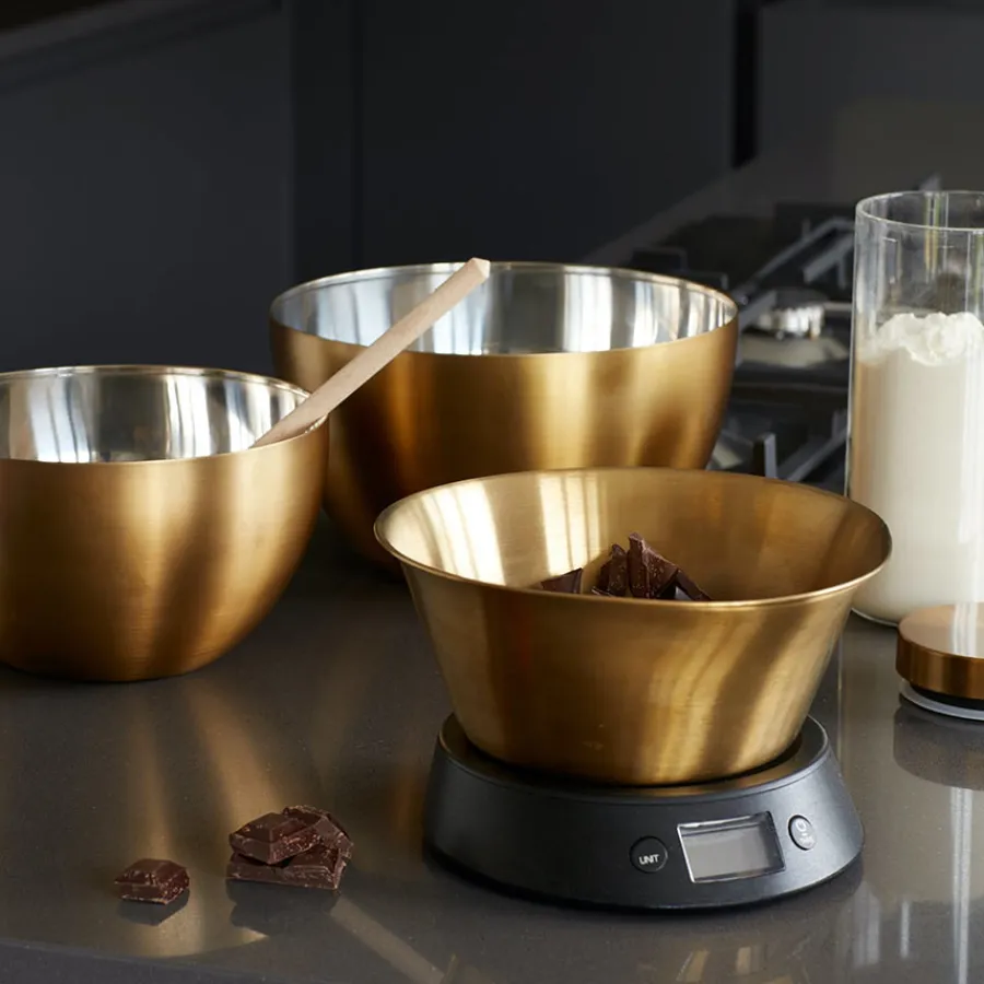 Bakeutstyr>Lifetime Brands Europe ltd Masterclass Kjøkkenvekt 5kg Sort & Gull