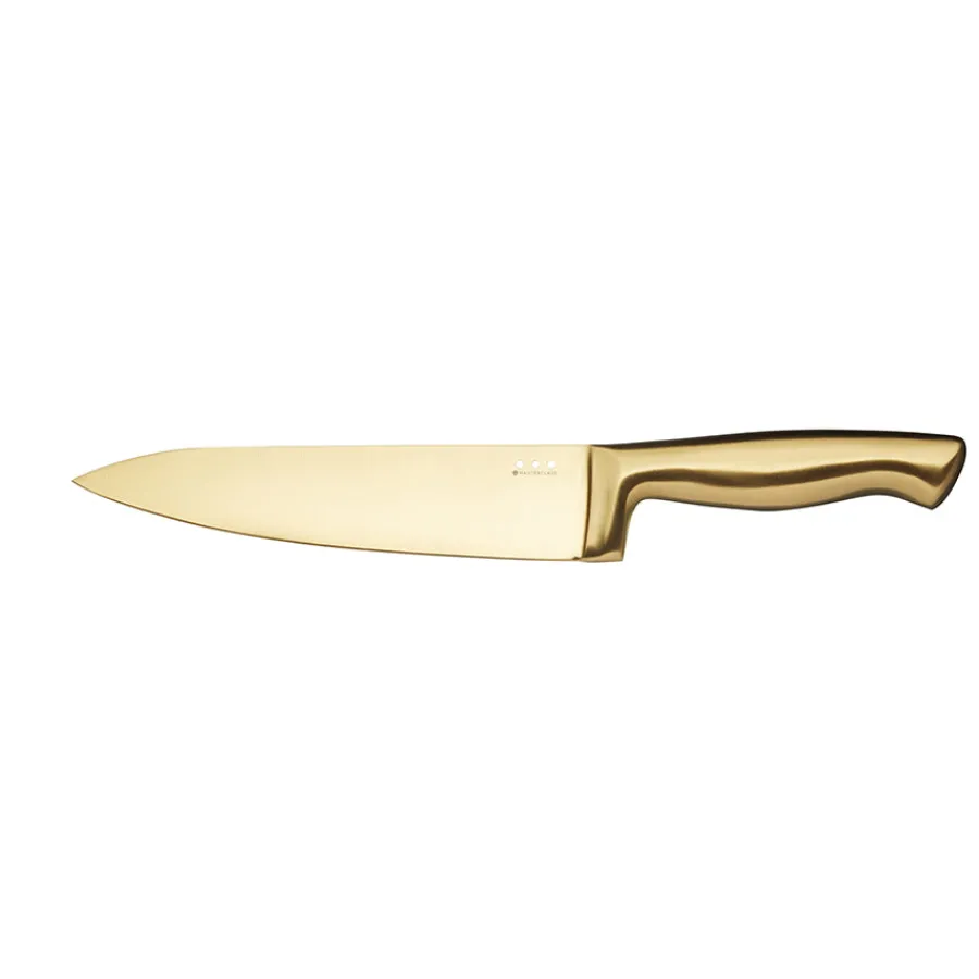Kniver>Lifetime Brands Europe ltd Masterclass Knivblokk med 5 Kniver Sort & Gull