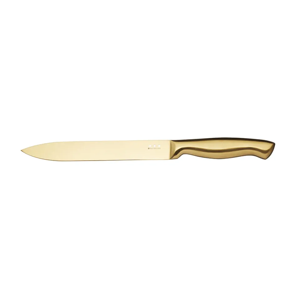 Kniver>Lifetime Brands Europe ltd Masterclass Knivblokk med 5 Kniver Sort & Gull