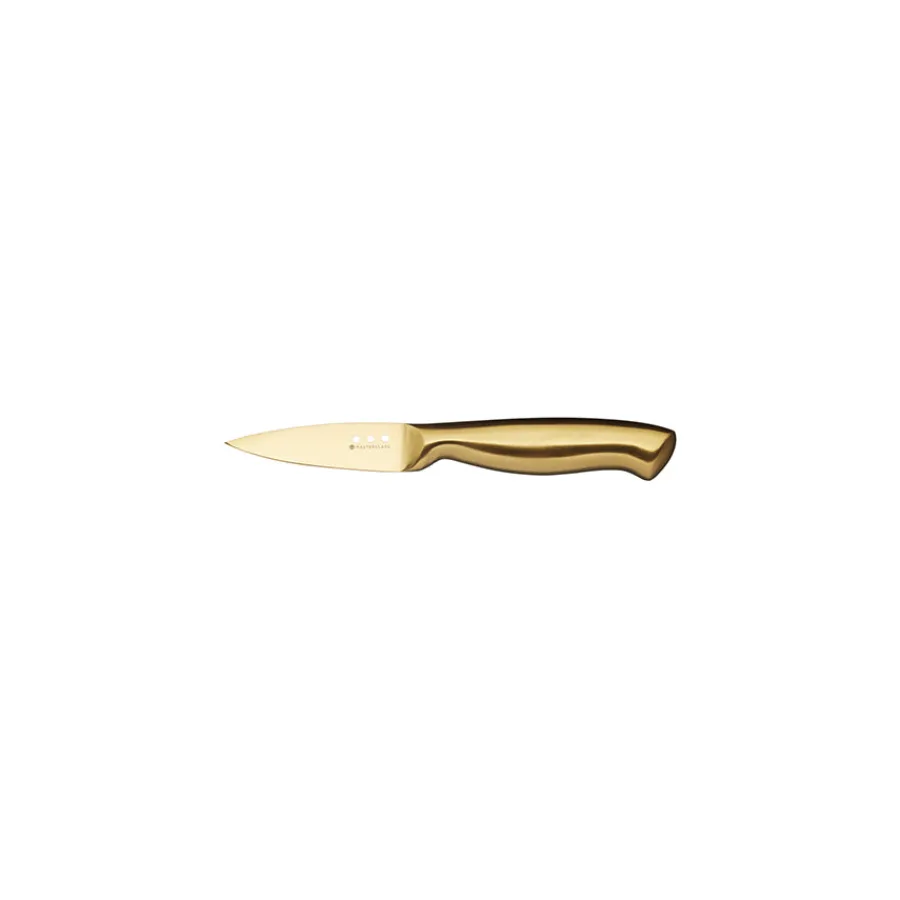 Kniver>Lifetime Brands Europe ltd Masterclass Knivblokk med 5 Kniver Sort & Gull