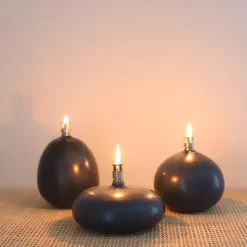 Lys>PORSGRUNDS PORSELÆNSFABRIK Nordic Living Oljelampe 10,5 x 12cm Blå