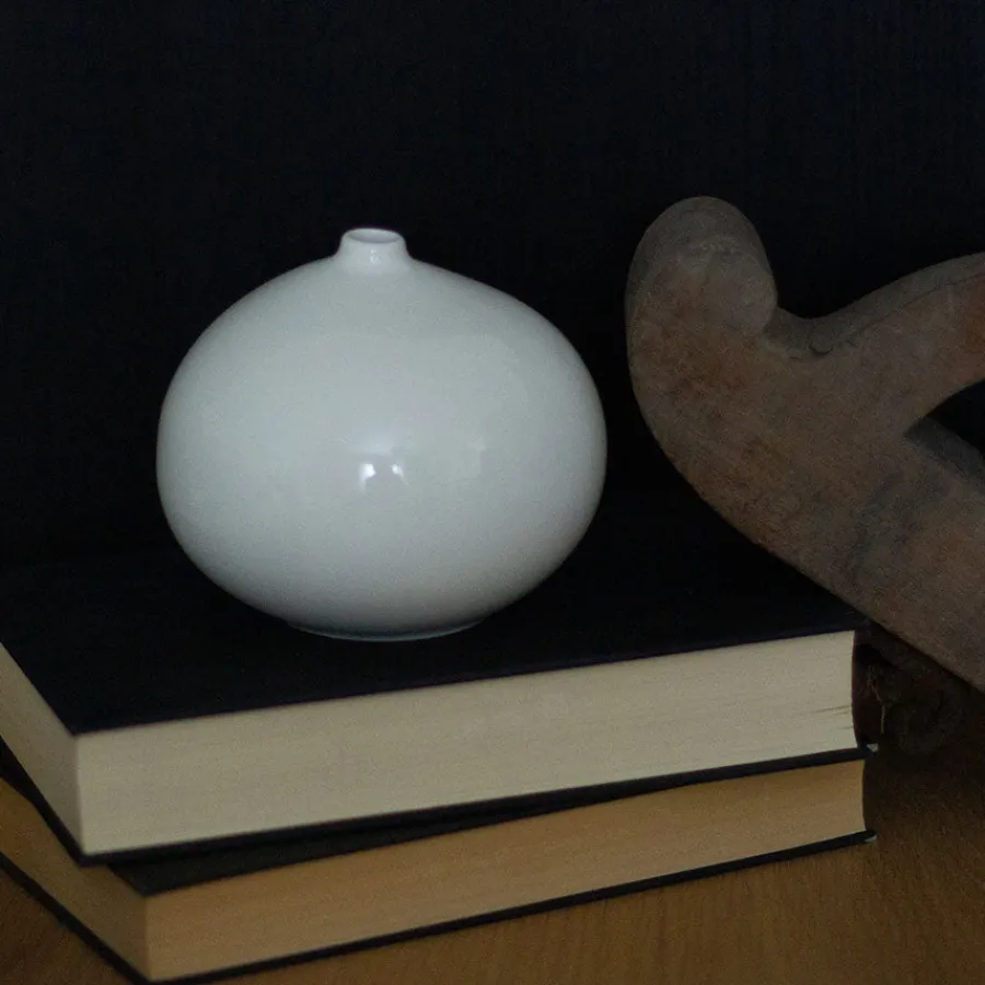 Dekor|Vaser>PORSGRUNDS PORSELÆNSFABRIK Nordic Living Vase 11,5x10cm Hvit